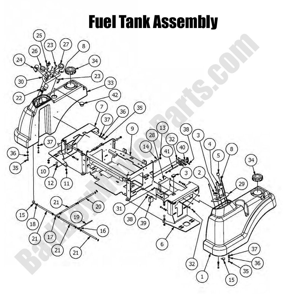 2016 Diesel 1100cc Fuel Tank Assembly